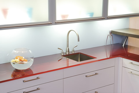 kitchen glass worktop